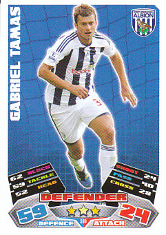 Gabriel Tamas West Bromwich Albion 2011/12 Topps Match Attax #310